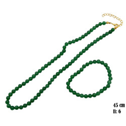 Naszyjnik + bransoletka - Awenturyn - kamień - MF3934645